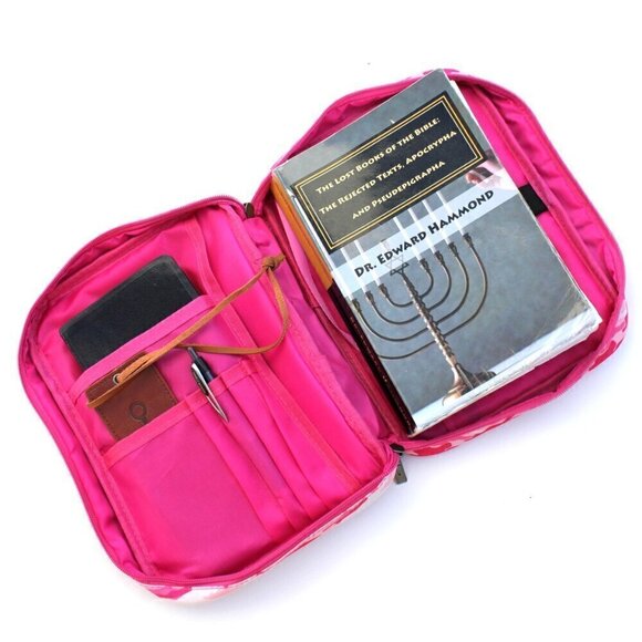 MWB-6005PK Montana West Camouflage Camo Print Pink Canvas Bible Cover & Bookmark - Picture 13 of 13